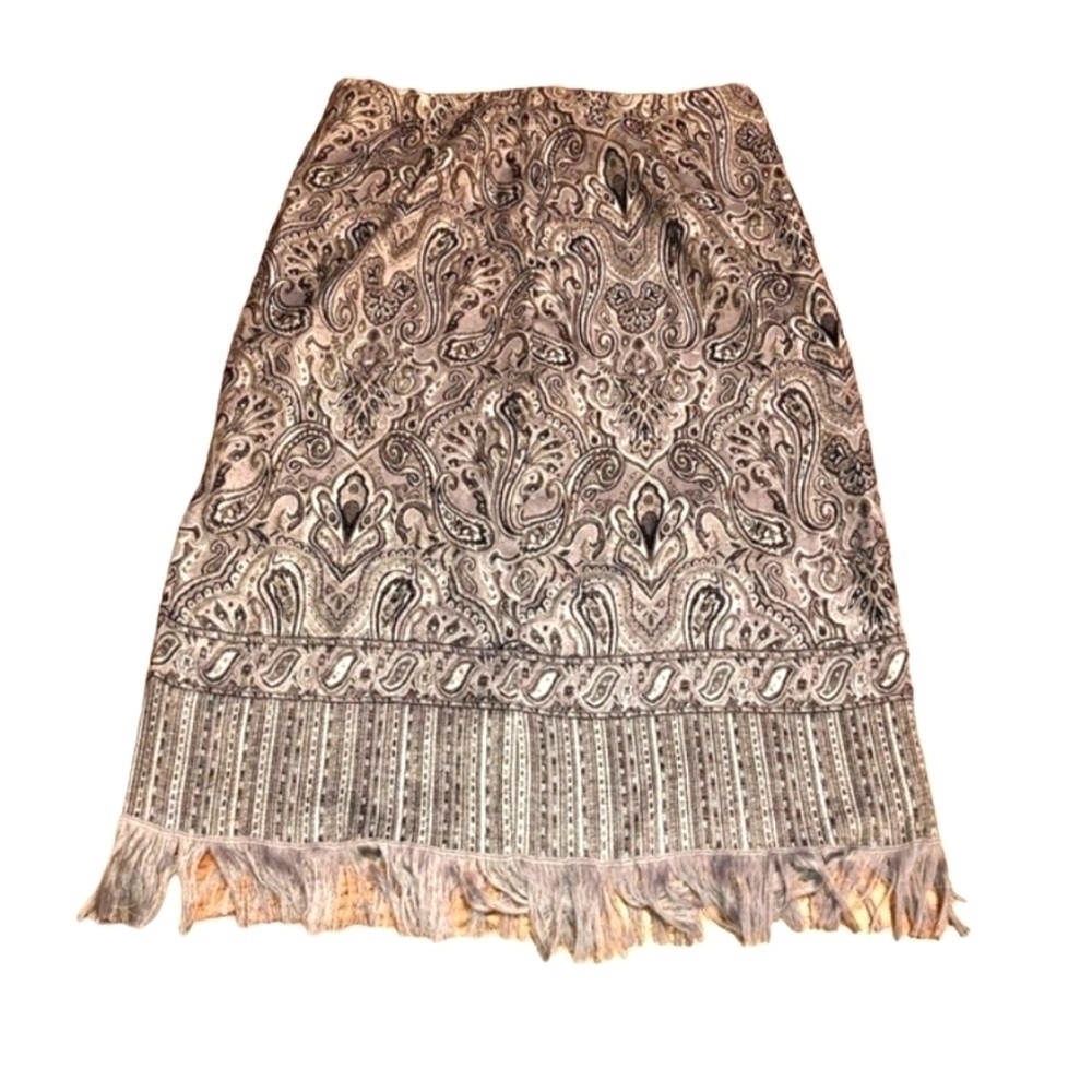 Russell Keny skirt size 14 fringe on bottom. RN#109039
